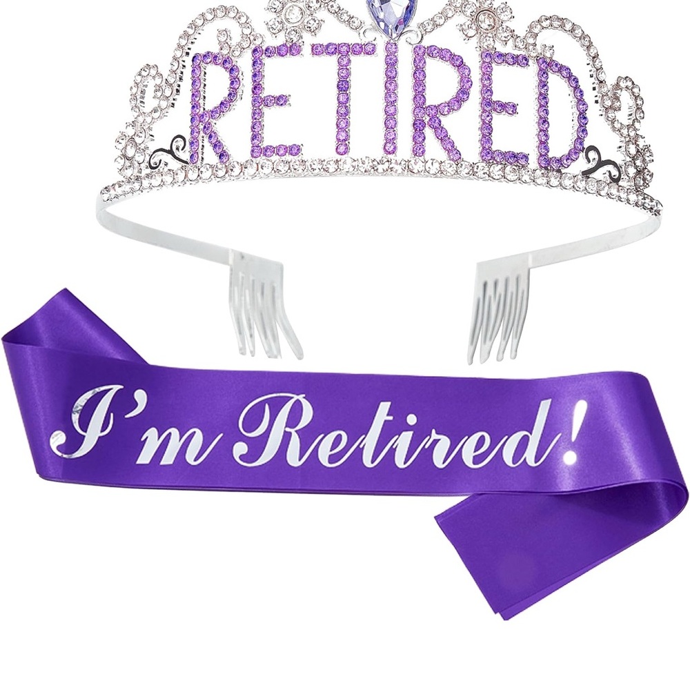 Purple Retired Tiara and Sash Set